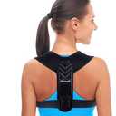 Alsoay Posture Corrector for Women and Men, Back Brace Adjustable Upper Posture Support, Back Support, Comfortable Back Straightener Support for Clavicle Support, and Providing Pain Relief from Neck