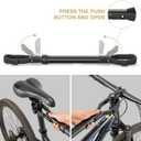 Bike Crossbar Adapter for Bike Rack - Top Tube Cross-Bar Adjustable - Bicycle Bike Adapter Bar for Low-Step Step-Through Bikes, BMXs, Ladies and Kids Bikes 70 lbs Capacity (Bike Crossbar)