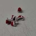 Eshylala 30 Pieces Mini Christmas Lollipop Hat Mini Christmas Santa Claus Hats Christmas Lollipop Candy Hat Mini Santa Claus Hat Cover Holiday Party Supplies (2.36 x 1) Inch