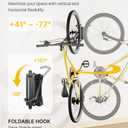 monTEK Heavy Duty Bike Wall Mount, Swivel Bike Wall Hanger Holds Up to 77lbs, Space-Saving Bike Rack Garage, Bike Storage for Bedroom Home Office, 2 Pack