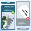 ZENOWICK 128ct Magnetic Card Holders, 35pt One Touch Card Holder, U-V Protection Hard Plastic Case for Trading Cards, Display Case for Sports, Baseball, Football, Game Cards