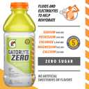 Gatorlyte Zero Electrolyte Beverage, Lemon Lime, Zero Sugar Hydration, Specialized Blend of 5 Electrolytes, No Artificial Sweeteners or Flavors, 20 Fl Oz Bottles (Pack of 12) (EXP 11/12/26)