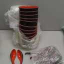 Lyellfe Set of 10 Miso Soup Bowl with Spoon, Restaurant Quality Melamine Cereal Rice Bowl, 16 Oz Unbreakable Japanese Dinnerware for Ramen, Udon Noodle, Dishwasher Safe