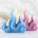 XIAOSHUI Coral Candle Molds Flame Mold Flame Candle Mold Coral Silicone Molds for Candle Home Decorate Candle Making Aromatherapy Gypsum Candles Resin Clay Craft
