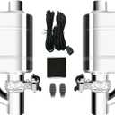 3 Inch Electric Valvetronic Exhaust Cutout with Muffler Cat Back Exhaust System Valve Kit (2pcs)