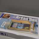 Bamboo Bread Box for Kitchen Counter-Large Capacity Bread Storage Container Farmhouse Bread Box with Window Bread Holder