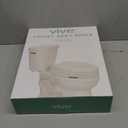 Vive Raised Toilet Seat (Standard - Adds 3.5 Inches) - Elevated Toilet Seat Riser & Extender for Seniors - High Rise Toilet Extension for Elderly - Commode Toilet Booster for Adults - FSA/HSA Eligible