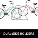 BestEquip 10 Holders Floor Bike Rack, 59" Length All-Steel Grid Bike Rack, 10-Bike Capacity Dual-Side Storage Stand for Garages Streets Yards Bike Events