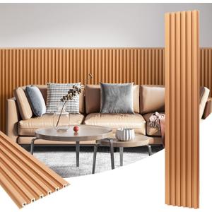 Art3dwallpanels 16 Pack Slat Wall Paneling 51"×6.7" Glitter Gold