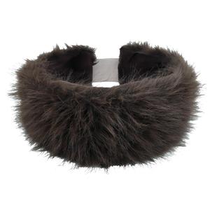 1PC Winter Headbands for Women Thick Brown Headband Wide Fall Furry Head Bands Soft Ear Warmer Hairbands Head Wrap Hair Accessories for Women Girls Cold Weather Gear