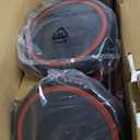 SEREED Colorful Lighting Toddler Tricycle for 2-5 Years Old Boys Girls, Adjustable Seat&Handlebar Trike, Removable Basket, Birthday Gift Idea for Kids Ages 2+ (Red Black)