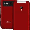 G3 Red - VoLTE Flip Cell Phone for SeniorsUnlcoked Phones with SOS ButtonBig Button, Loud VolumeCameraTalking ClockSpeed Dial Hands-freeDumb PhoneCharging DockTalk and Text Only Phone