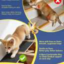 Anti-Slip Dog Steps for Stairs, 6 Pack Foldable Wooden Pet Ramp for Small Dogs, Low-Angle Stair Support for Senior, Injured, Short-Legged & Mobility-Limited Pets