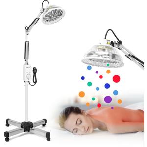 TDP Far Infrared Mineral Heat Lamp, 250W Adjustable Infrared Light, 5-Level Timer, Safe Anti-Burn Design, Ideal for Relaxation and Comfort