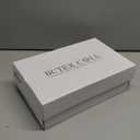 BCTEX COLL Womens Pointed Toe Pumps Shoes Ankle Strap Chunky Low Heels Metal Lined Sandals Designed for Women Size 7.5