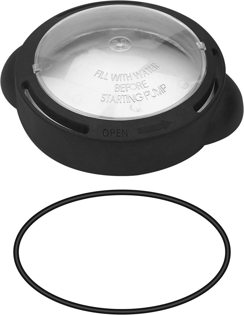 SPX5500D Strainer Cover, SPX5500D Pump Lid Replacement with O-Ring, for Hayward Power Flo Matrix SP1590 Pump Series, Black