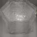 Leinuosen 6 Pcs Large Buffet Risers, 5.5 to 8 Inch Catering Dessert Table Risers Food Decorative Stands with hollow bottom for Catering Supplies, Party (Clear, Hexagonal)