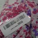 Women's 2024 Midi Dress Long Sleeve Floral Frill Trim Flounce Sleeve Ruffle Hem Dress, Size L