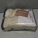 Light Brown Natural Linen 100 Inch Patio Curtains for Sliding Glass Door, Neutral Pinch Pleated Light Filtering Bedroom Sheer Aesthetic Windows Curtain Back Tab 2 Panels Set Taupe Beige Drapes 8-1/3FT