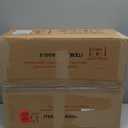 Ceramic Bathroom Sink, White 19" x 15" Above Counter Porcelain Vessel Sink with Black Faucet and Pop up drain Set, Rectangle