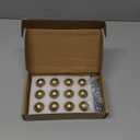 Set of 12 -Sleek Round Champagne Bronze Cabinet Knobs - Modern and Minimalist Hardware for Stylish Home Enhancement - 1 Inch Diameter