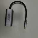 USB C to Ethernet Adapter, 2.5Gbps USB C to RJ45 Ethernet Converter, Thunderbolt 4/3 Compatible, 2.5G Ethernet Adapter for MacBook, iPhone 15/16 Pro Max, XPS, Surface, iPad Pro - Space Gray