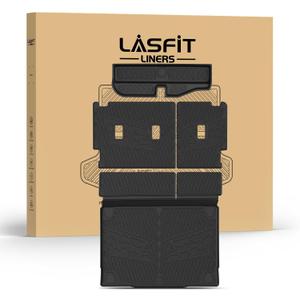 LASFIT Cargo Mat+Rear Back Seat Protector+Underfloor Storage Mat for Ford Bronco 4-Door 2021-2026 TPE All Weather Protection Liners Waterproof Backrest Mat Custom Fit Non-Slip Easy Clean