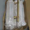 Amerdeco 10 Pack Matte Gold Cabinet Pulls 5 Inch(128MM) Hole Centers Kitchen Cabinet Handles Cabinets Hardware Drawer Pulls ZH0058