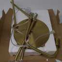 Globe Electric 67068 Holden 70" Floor Lamp, Matte Brass, in-Line On/Off Foot Switch