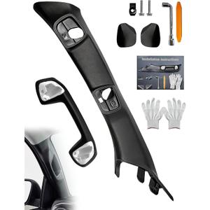 Driver Side A-Pillar Grab Handle Compatible with Toyota Tacoma 2016-2023 | 3rd Gen, OEM Style Interior Assist Handle Replacement, Matches Passenger Side, No Creaking Design, Sturdy Entry Support-Black