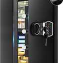 3.4 Cub Large Safes for Home, Security Fire Safe Box with Spare Keys, Alarm System, Digital Keypad and Removable Shelf, Anti-Theft Fireproof and Waterproof Safe Home for Document Medicine Valuables