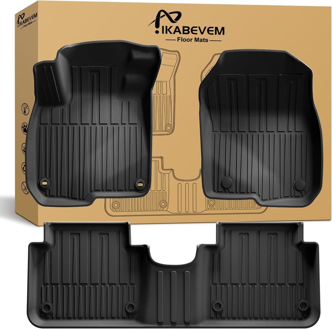 All Weather Floor Mats Fit for 2017-2022 Honda CR-V All Models (Include Hybrid) - Custom Fit TPE Floor Liners Accessories for Honda CRV 1st and 2nd Row Full Set Car Mats