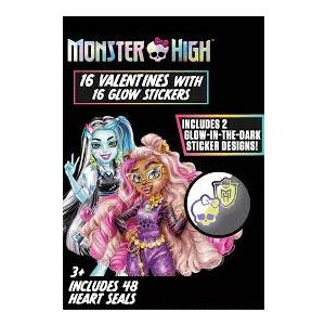 EXCHANGE CARD MONSTER HIGH GLOW STICKERS 3 PCS