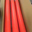 RoadHero 42 Inch Delineator Post with Base, Portable Orange Traffic Delineator Posts Cones with Reflective Collars for Parking Lots, Road Safety, Construction Events (3 Pack)