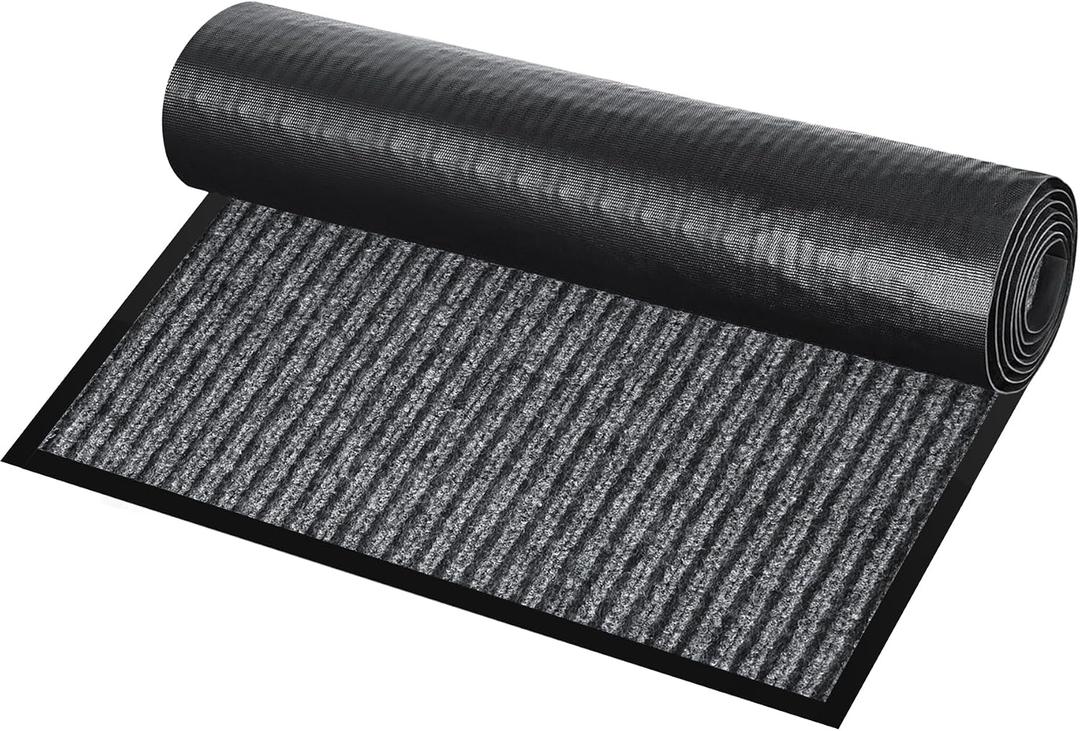 ToLanbbt Commercial Floor Mat 4' x 10' Front Door Mat Extra Large, Industrial Hallway Runner Rug Heavy Duty Outdoor Indoor Utility Mat Low Profile Entryway Carpet Non Slip Backing for Home Office