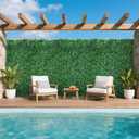 Yangrass Artificial Boxwood Greenery Wall Roll, 60"x120" in 1pcs (50 sqft)
