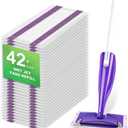 42 Count Disposable for Swiffer Wet Pads Refill Replacement for Swiffer WetJet Spray Mop, Extra Strong Dirt Locking and Water Absorbent, Powerful Stain Removal