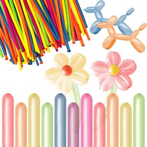 200 Pieces 260 Balloons Twisting 260Q Long Balloons for Balloon Animals Making Weddings Birthdays Christmas Party Decoration(Fluorescent)