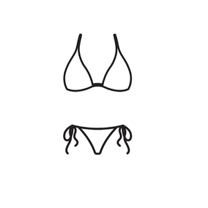 Women's Black Swimsuit, Size M