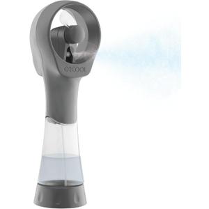 O2COOL Elite Battery Powered Handheld Water Misting Fans (Grey) (2 Pack)