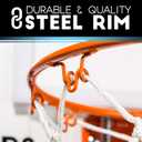 Franklin Sports Mini Basketball Hoops-Indoor Over The Door Mini Hoop+Basketball Sets-Perfect Accessory for Bedroom+Office