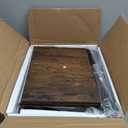 Furologee Kitchen Bakers Rack with Hutch, Coffee Bar Station 4 Tiers, Microwave Oven Stand with 6 S Hooks and Pegboard, Kitchen Microwave Rack for Spice Organizer Workstation, Rustic Brown (22inch)