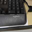 Logitech MK345 Wireless Keyboard and Mouse Combo with Palm Rest, 2.4 GHz USB Receiver, Compatible with PC, Laptop, Black