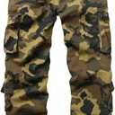 Womens Cargo Pants with Pockets, Women's Casual Military Army Hiking Combat Tactical Work Pants Trousers (Camouflage, 14)