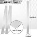 2 Pcs Stainless Steel Trim Strips 304 Brushed Stainless Steel Metal Finishing Sheet Metal Gap Strip Filler Trim for Kitchen Tools(2 x 30 Inch,Silver)