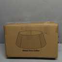 FORUP Metal Christmas Tree Collar, 20.8"/27.5" Inner Diameter Ring, Base Cover for Trees Up to 7.5Ft, Skirt Base Stand Protection from Pets (Bronze)