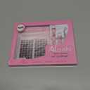 Lash Clusters Kit, DIY Cluster Eyelash Extensions 516mm,132pcs Fluffy D Curl Natural Lashes with Bond and Seal,Remover, TweezersNatural Fake Cat Eye Individual Manga Clusters 1-2-L