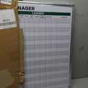 Lincia 36 x 24 Inch Dry Erase Make Ready Manager Board Double Sided
