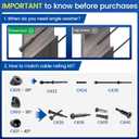 Muzata 10 Pack 3/8" ID Black Cable Railing Angle Washer 25 30 35 Degrees T316 Stainless Steel Black Angle Beveled Washer for 1/8" 5/32" 3/16" Cable Railing Hardware Kit CR60