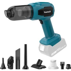 3 in 1 Handheld Car Vacuum Compatible with Makita 18V Battery with 21000pa Strong Suction, Handheld Vacuum Cordless & Blower with 200W Brushless Motor, Mini Vacuum Cleaner for Car, Home (No Battery)